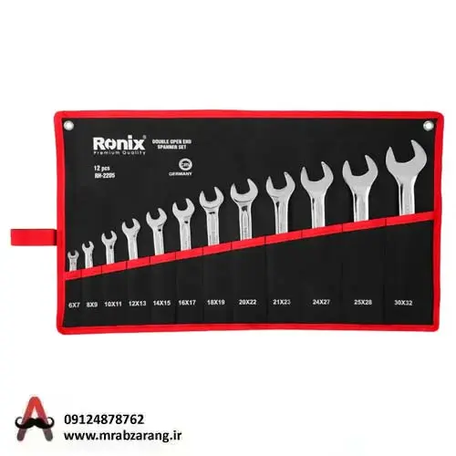 آچار سری 12 عددی دو سر تخت رونیکس RH-2205